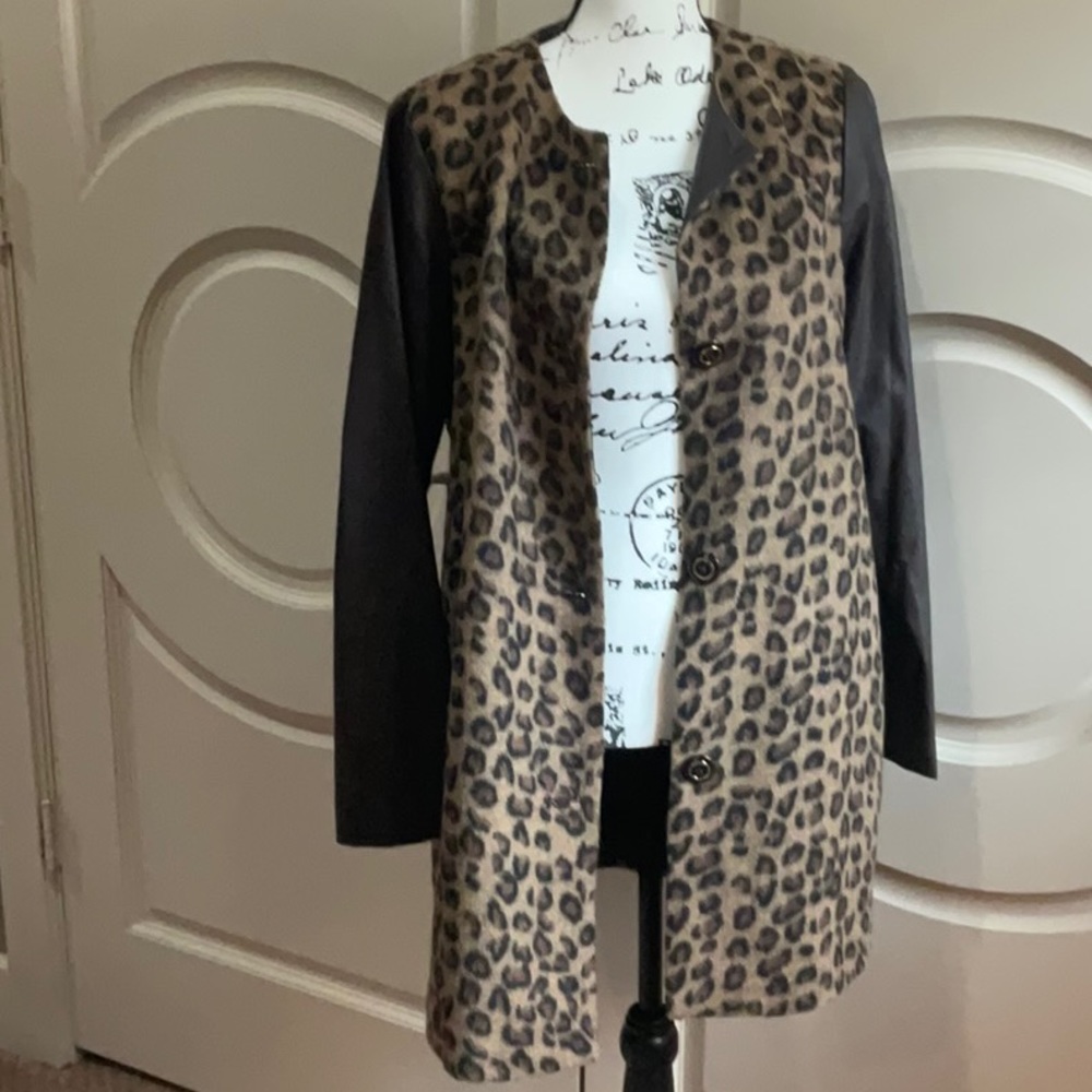 NWT MICHAEL KORS COAT IN LEOPARD PRINT - Picture 5 of 9